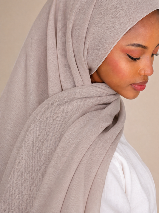 Samarkand Kuwaiti Scarf in Beige #Color_Beige