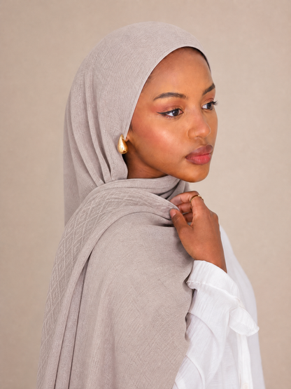 Samarkand Kuwaiti Scarf in Beige #Color_Beige