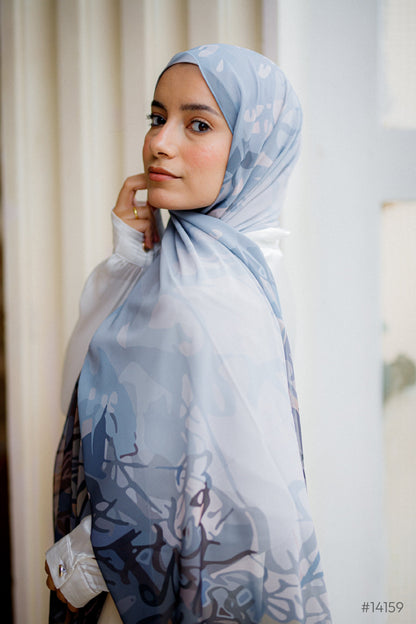 Azure Elegance Scarf