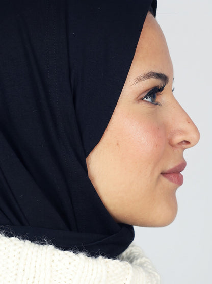 Ready Two Snap Hijab - Black