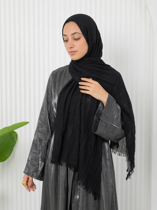 Elegant Thai Scarf Black