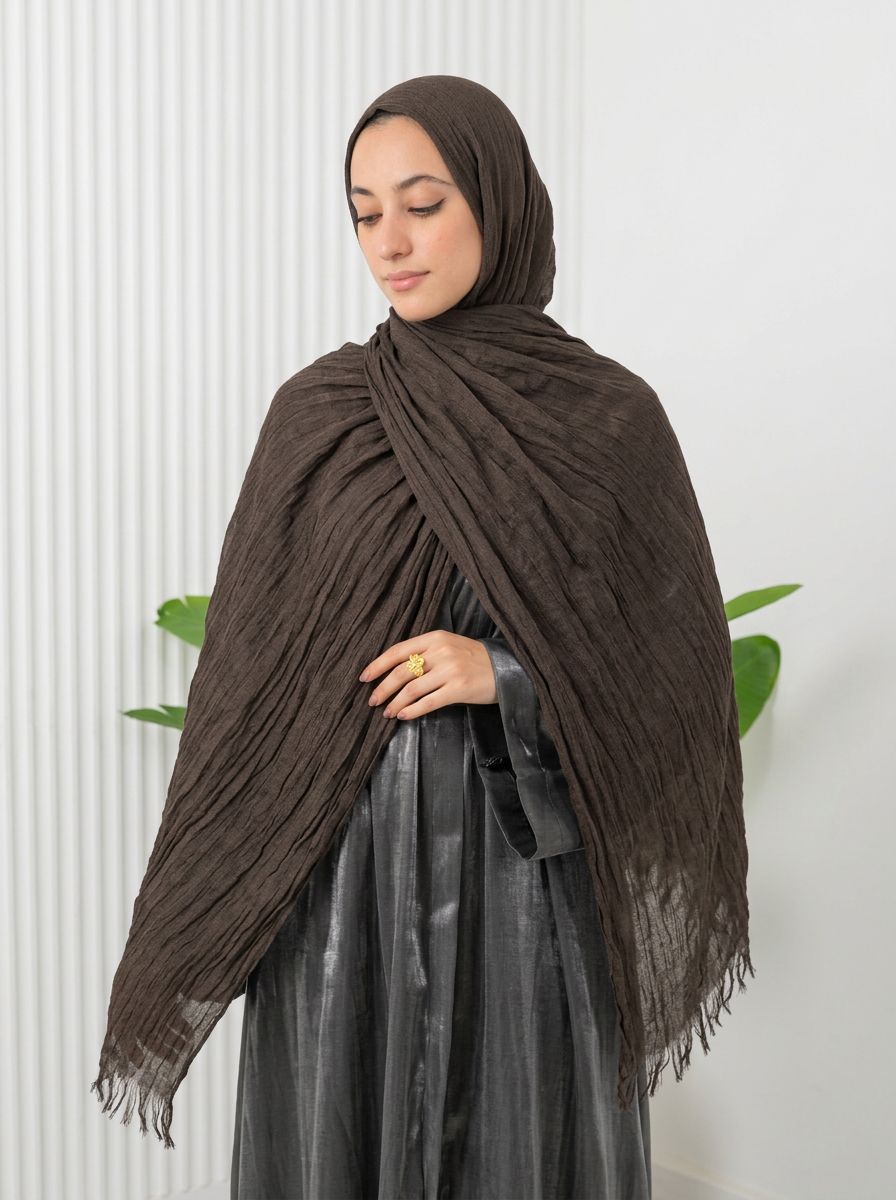 Elegant Thai Scarf Brown