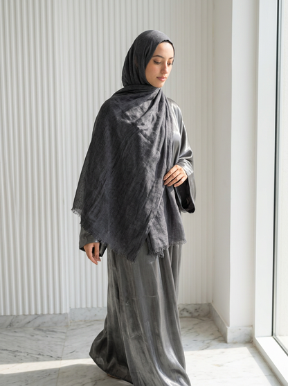 Elegant Thai Scarf Gray