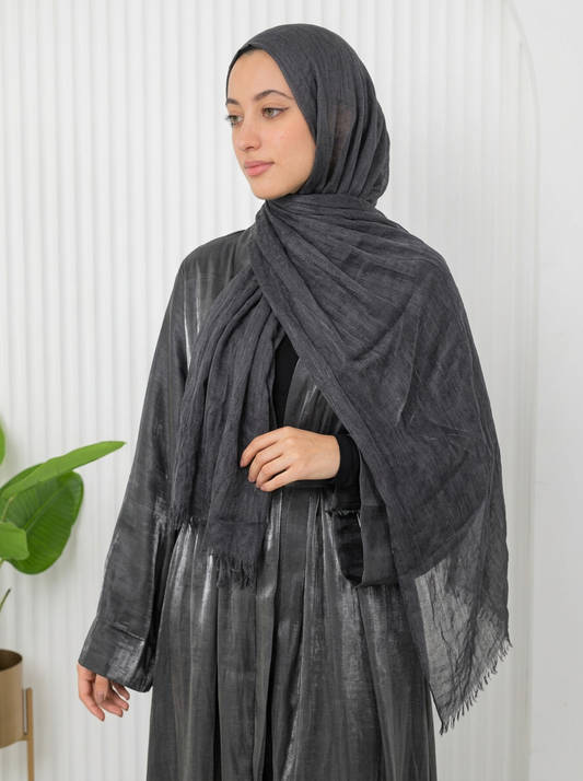 Elegant Thai Scarf Gray