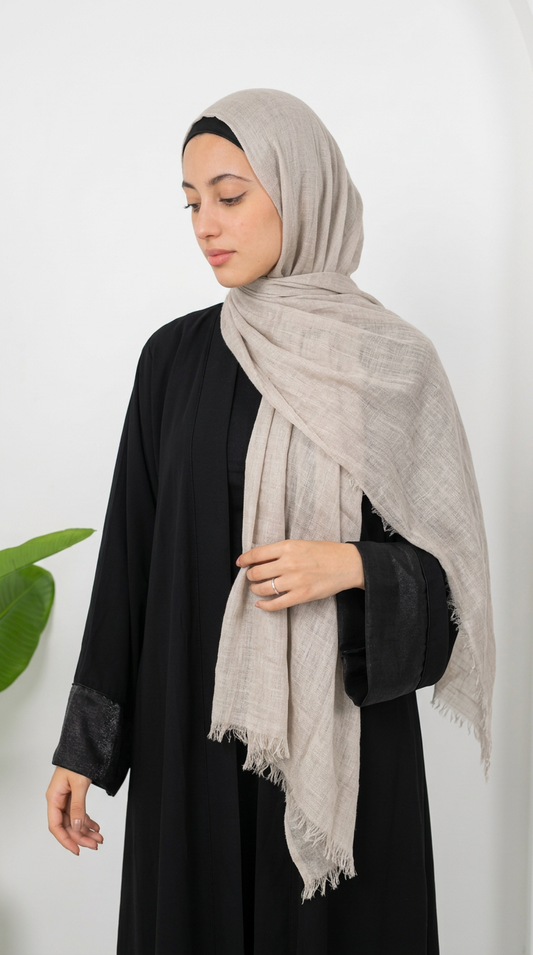 Elegant Thai Scarf Beige