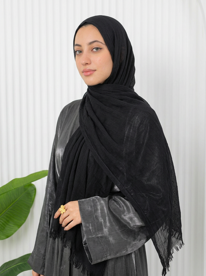 Elegant Thai Scarf Black