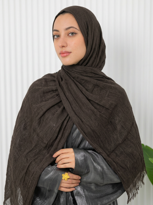 Elegant Thai Scarf Brown