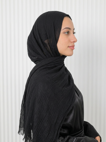 Elegant Thai Scarf Black