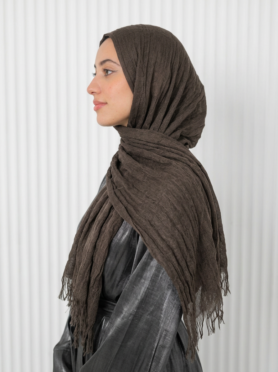 Elegant Thai Scarf Brown