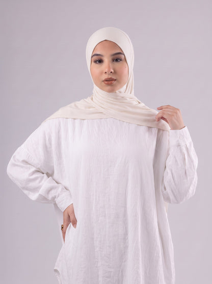 Quick Wrap Hijab in Light Beige #Color_Light Beige
