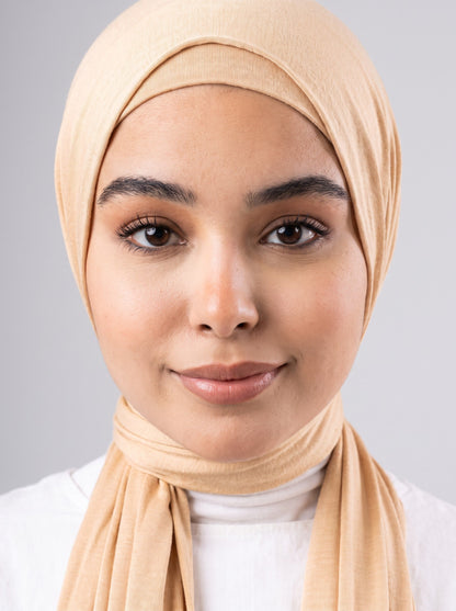Jel Scarf and Bonnet Set in Light Simon #Color_Light Simon