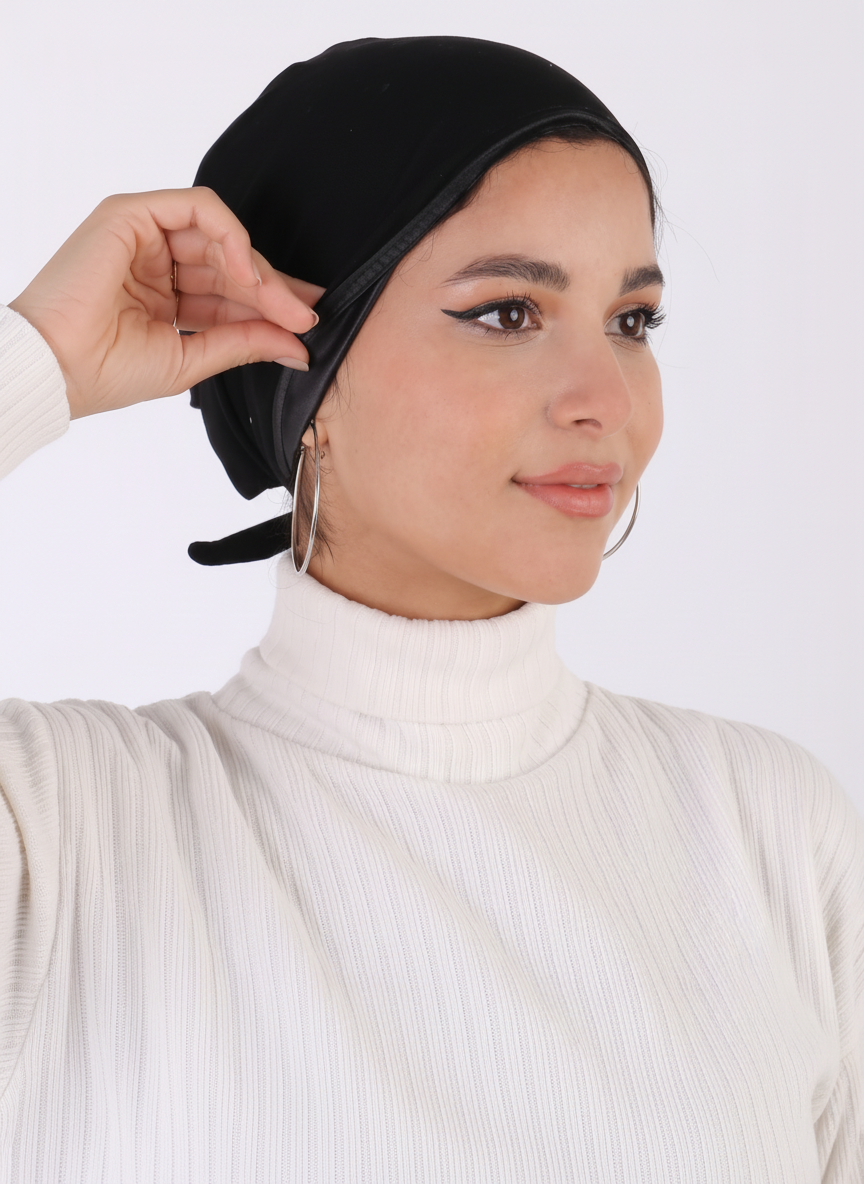 Satin Tie Back Bonnet