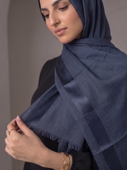 Cotton Stan Strip Navy Blue
