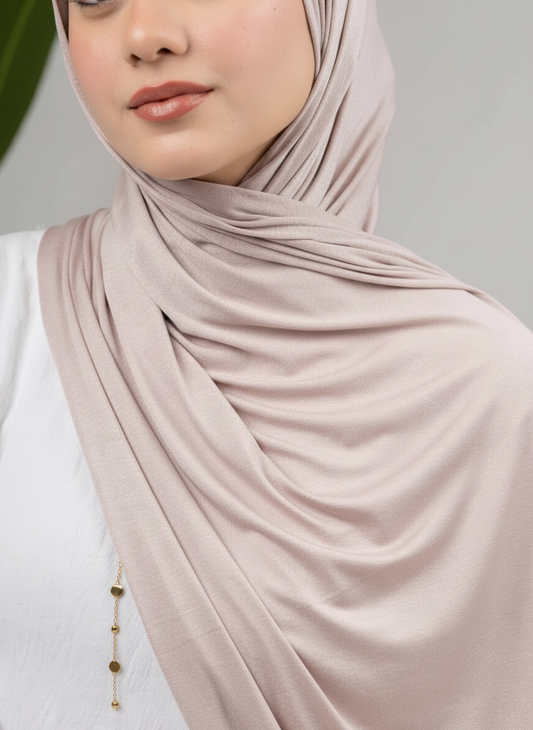 Pure Jersey Kuwaiti Scarf in Medium Grey #Color_Medium Grey