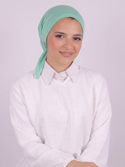 Seamless Tie Bonnet - Mint
