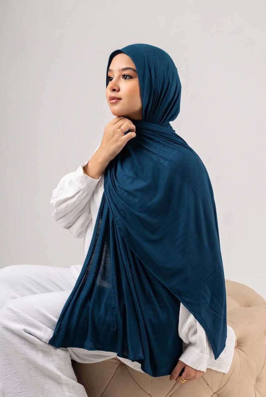 Desert Scale Kuwaiti Scarf - Teal