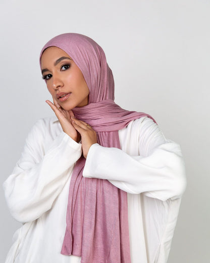 Plain Cotton Double Stretch Kuawiti Hijab