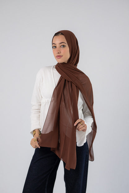 Plain Chiffon Brown