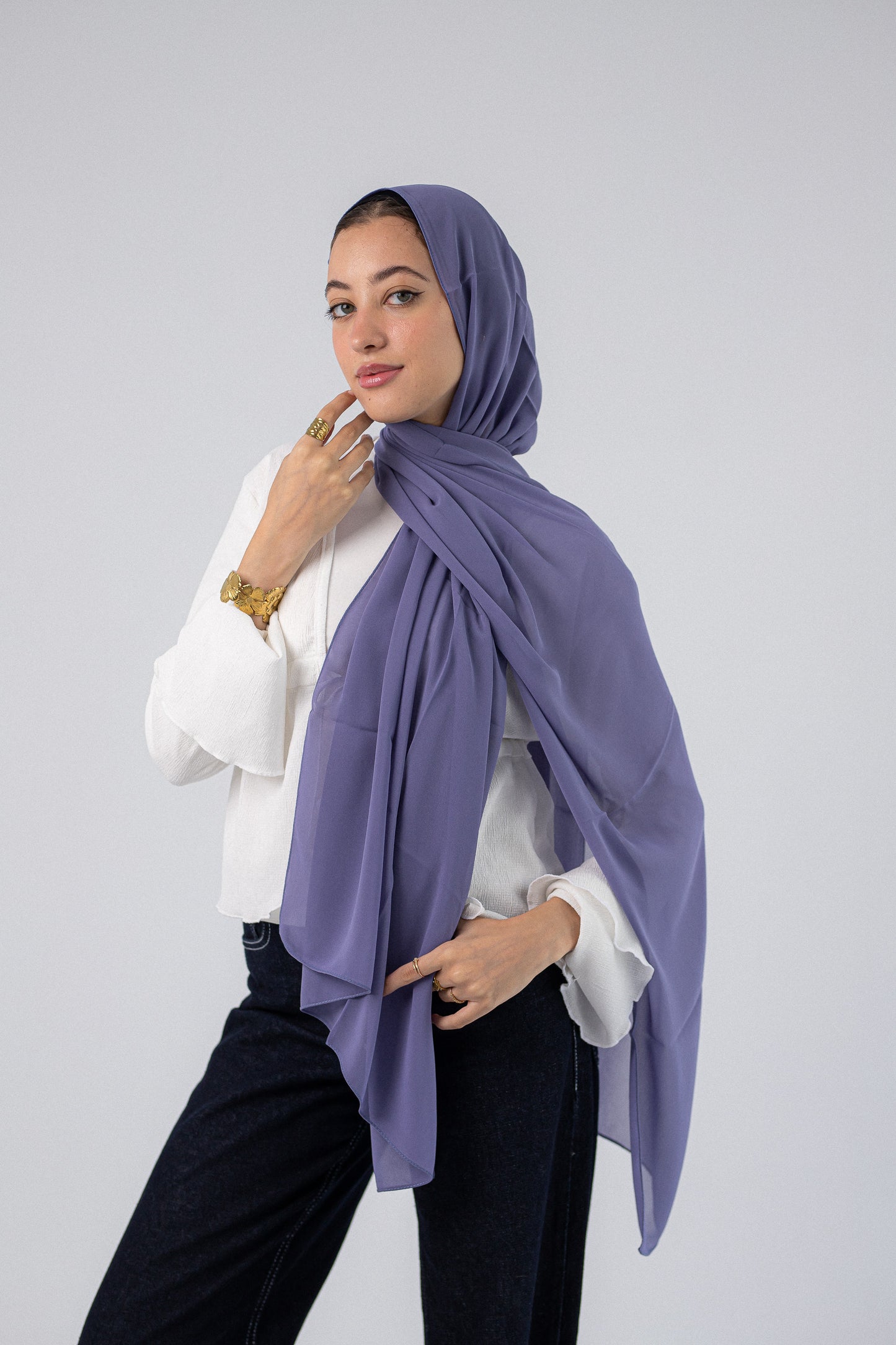 Plain Chiffon Lavander