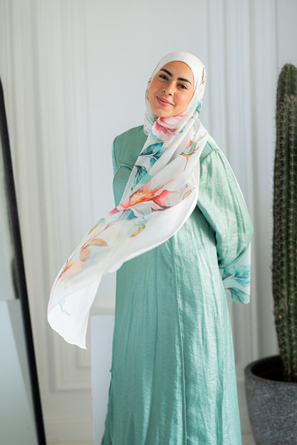 Crimson Charm Chiffon