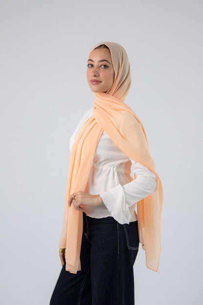 Plain Chiffon A4 Light Orange