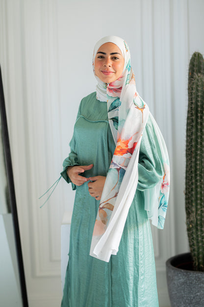 Crimson Charm Chiffon