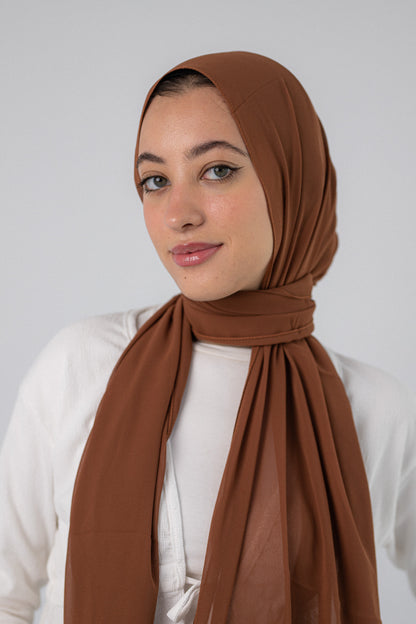 Plain Chiffon Dark Caramel