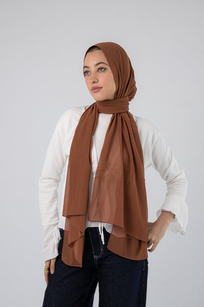 Plain Chiffon Dark Caramel