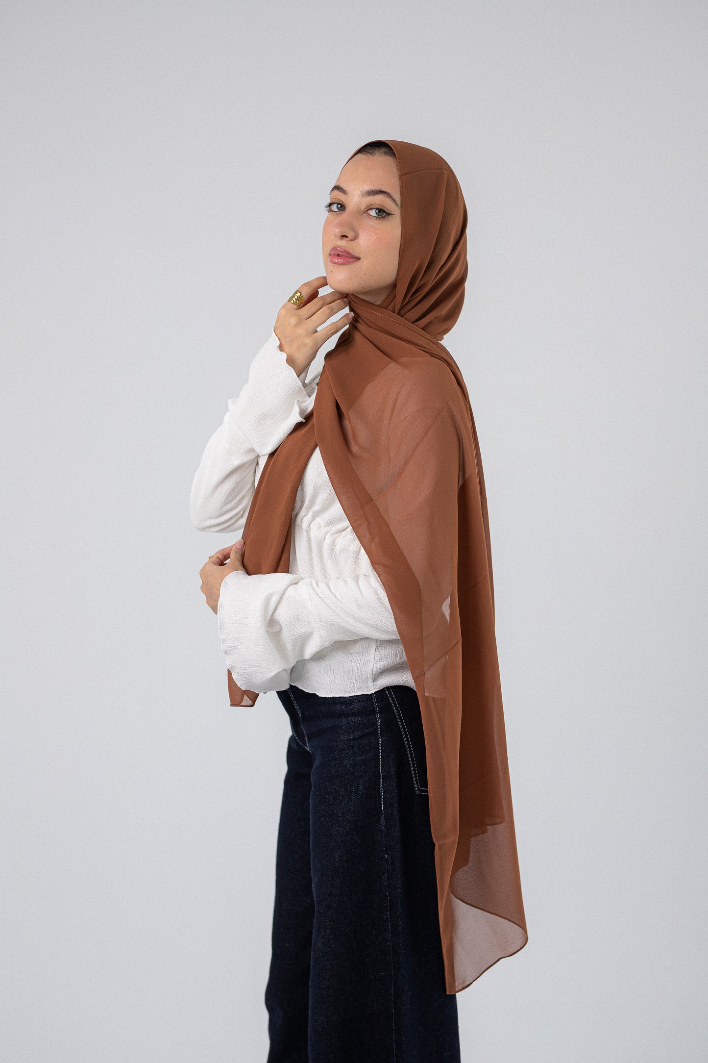 Plain Chiffon Dark Caramel