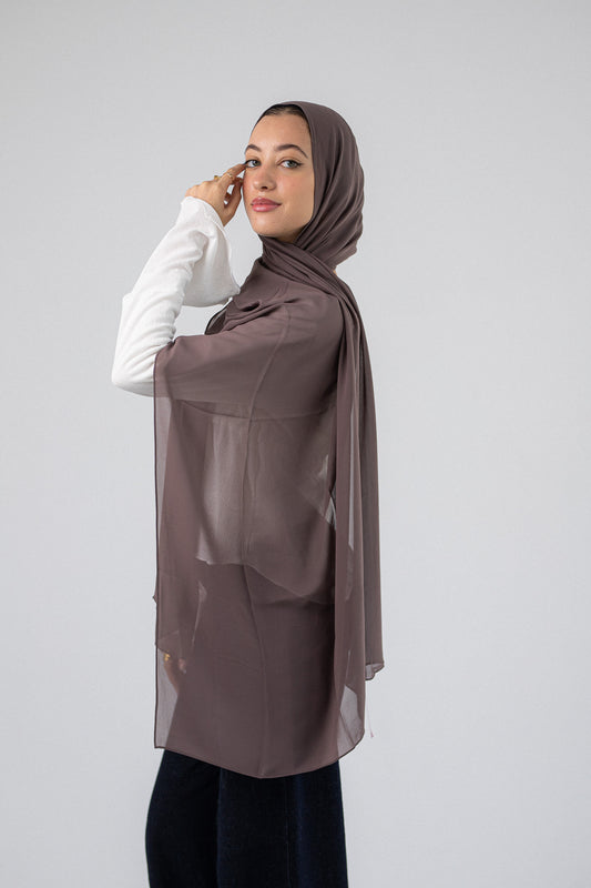 Plain Chiffon A4 Taupe
