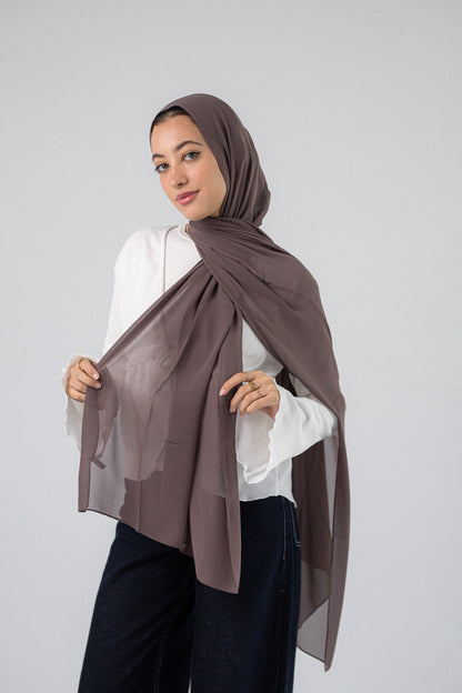 Plain Chiffon A4 Taupe