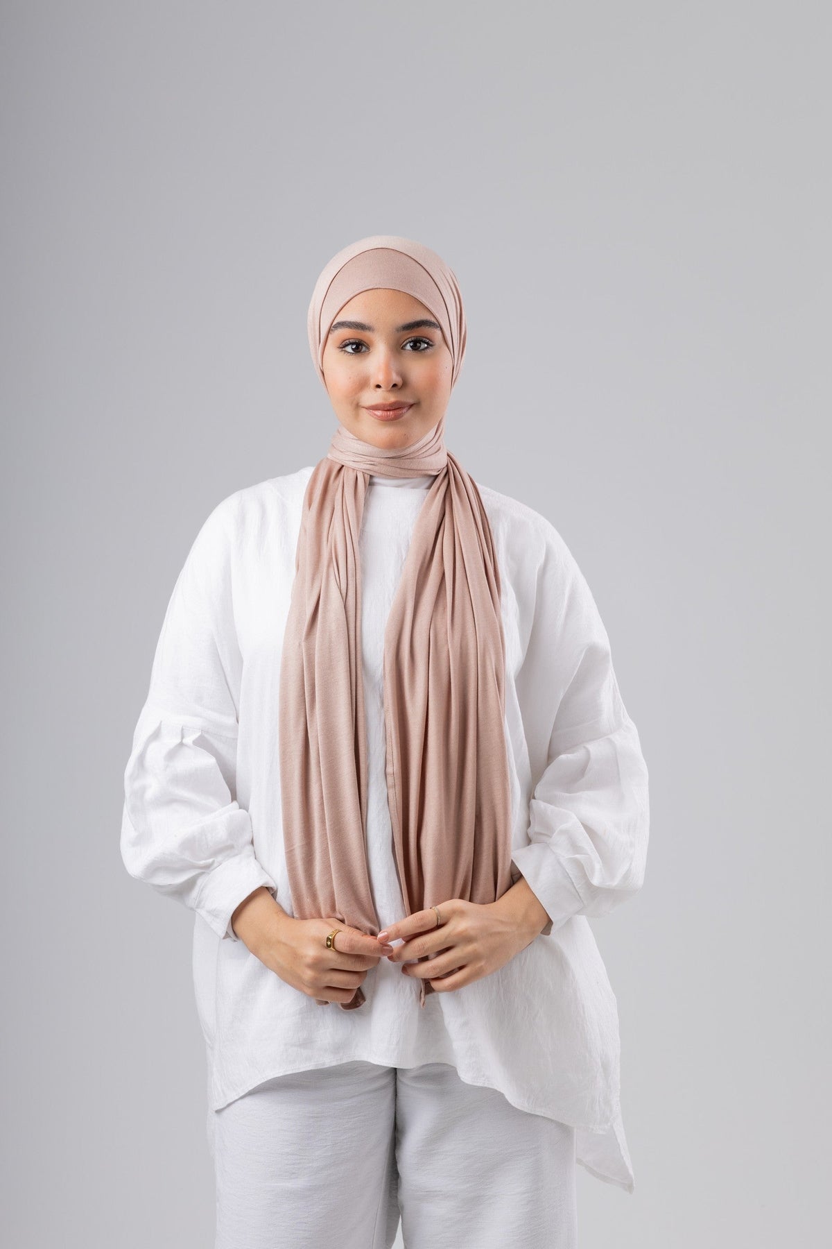 Jel Scarf and Bonnet Set in Simon #Color_Simon