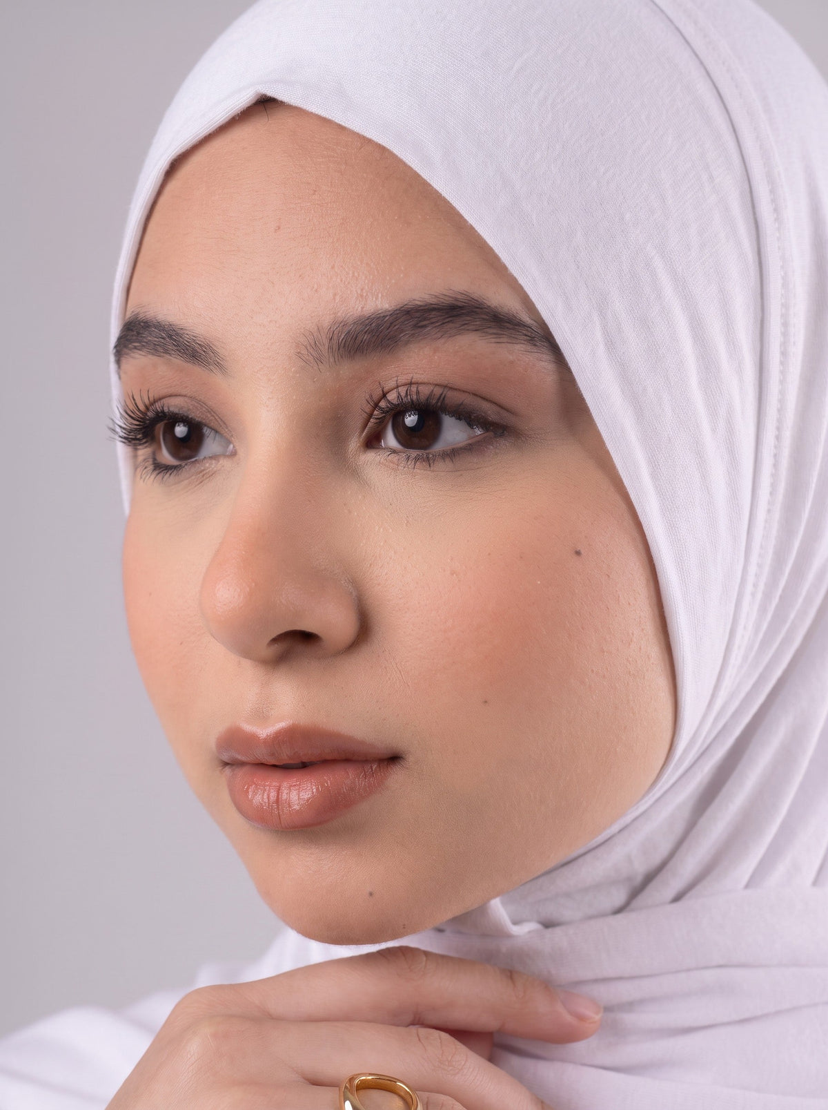 Quick Wrap Hijab in White #Color_White