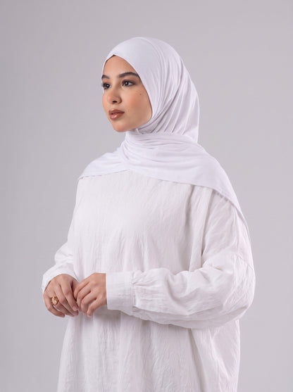 Quick Wrap Hijab in White #Color_White